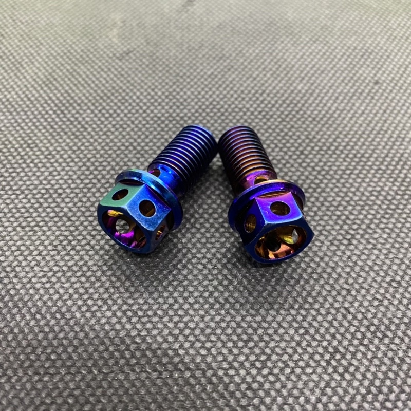 Baut Probolt Banjo Selang Kaliper Selang Master Rem Drat Halus Kasar Crum Gold Blue  FOURSIX_46