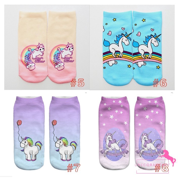 Kaos Kaki Unicorn Anak Socks Lucu Perempuan Wanita Sekolah Pink Pergi Kado Anak Hadiah Ulang Tahun Birthday Souvenir Back To School