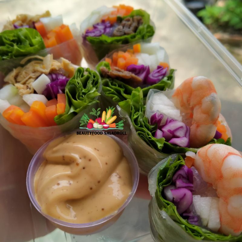 

VIETNAM MIX SALAD ROLL 7 PILIHAN SAUCE dapurbeauty