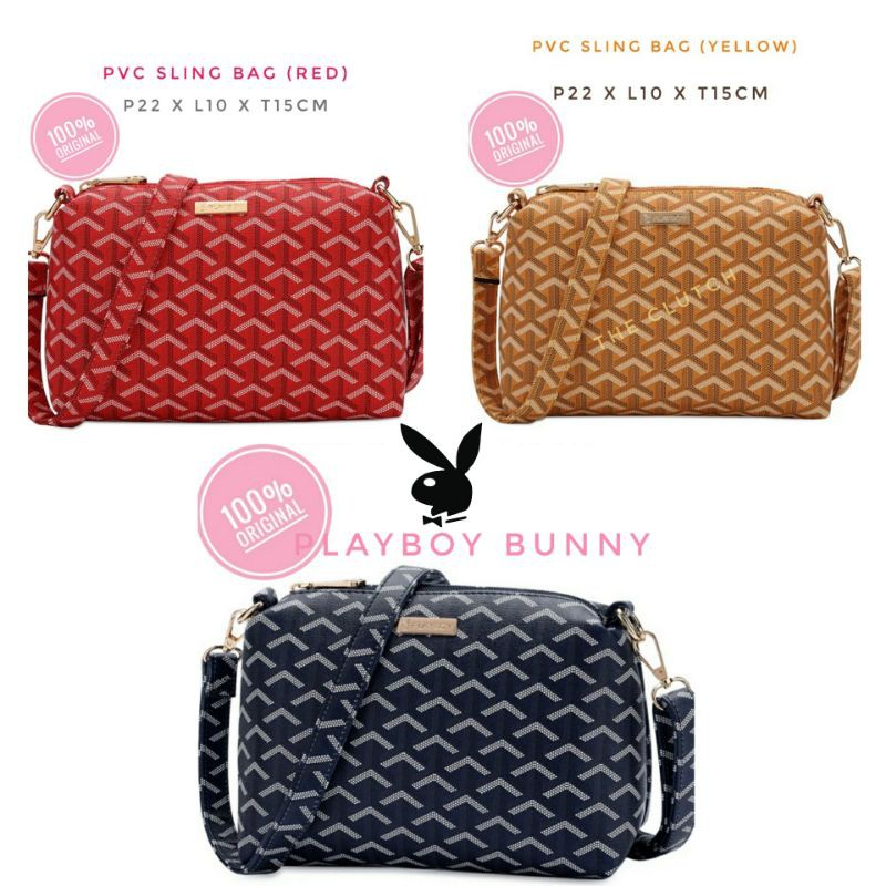 Tas PVC Sling Bag Playboy Bunny (100% Original)