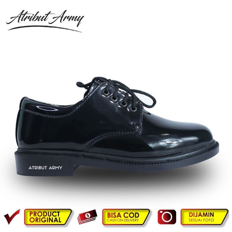 Sepatu TNI AD AL AU Pria POLRI Security Satpam Polisi Sepatu Kerja