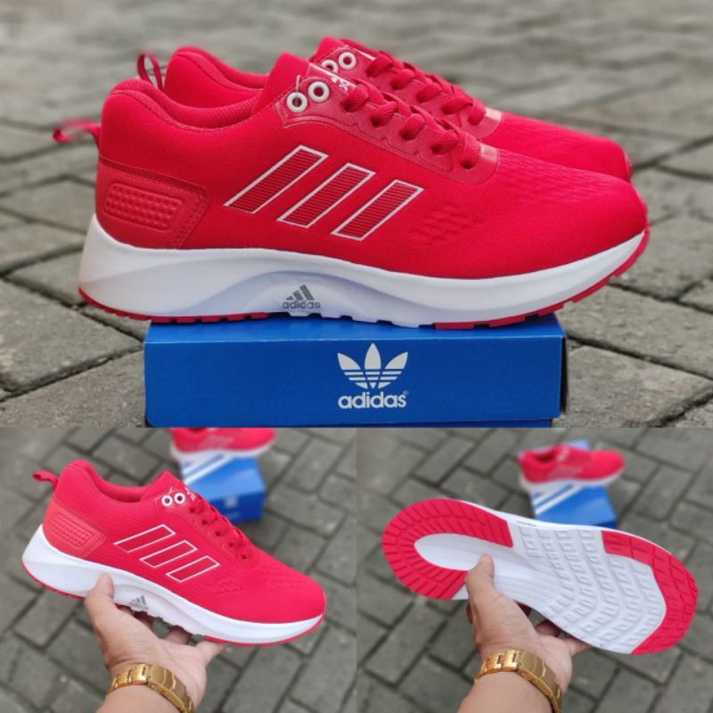 SEPATU ADIDAS RUNNING LARI JOGGING PRIA WANITA UNISEX MADE IN VIETNAM / SEPATU SEKOLAH KULIAH MEJENG / SEPATU OLAHRAGA ADIDAS COWOK CEWEK PROMO