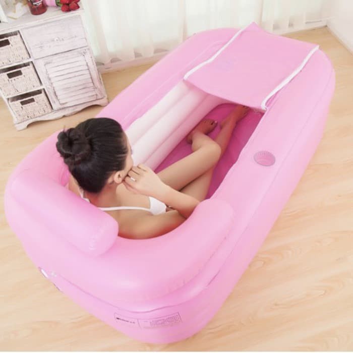 FREE POMPA AUTO Spa bathtub portable kolam mandi anak dan dewasa lipat