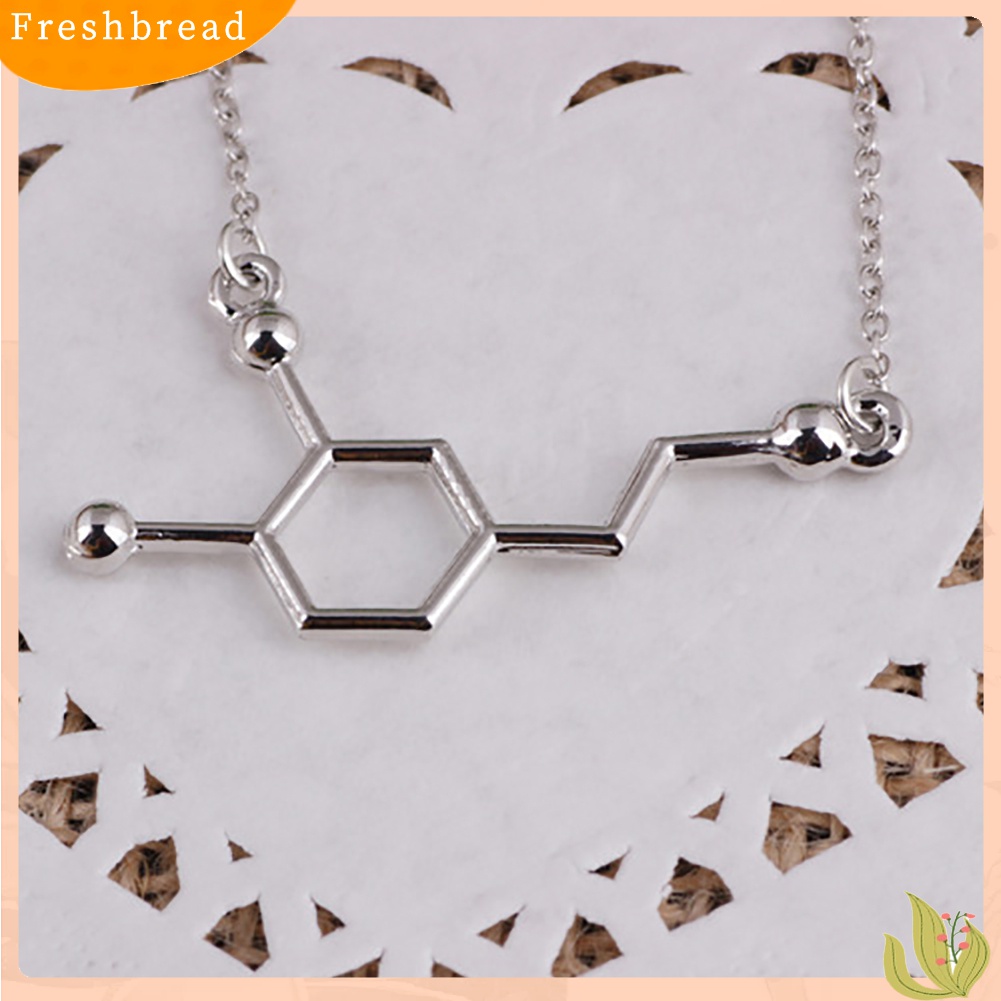 Kalung Dengan Liontin Molekul DNA Serotonin Dopamine Acetylcholine Biochemistry