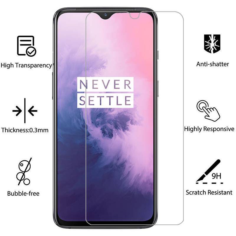 9H Tempered Glass For OnePlus 7t / 7 pro / 7 / 7t pro / 6t / 6 / 5t / 5 / 8 / 8 pro / 8t / 9 / 9 pro / 9R Screen Protector Glass Film Case