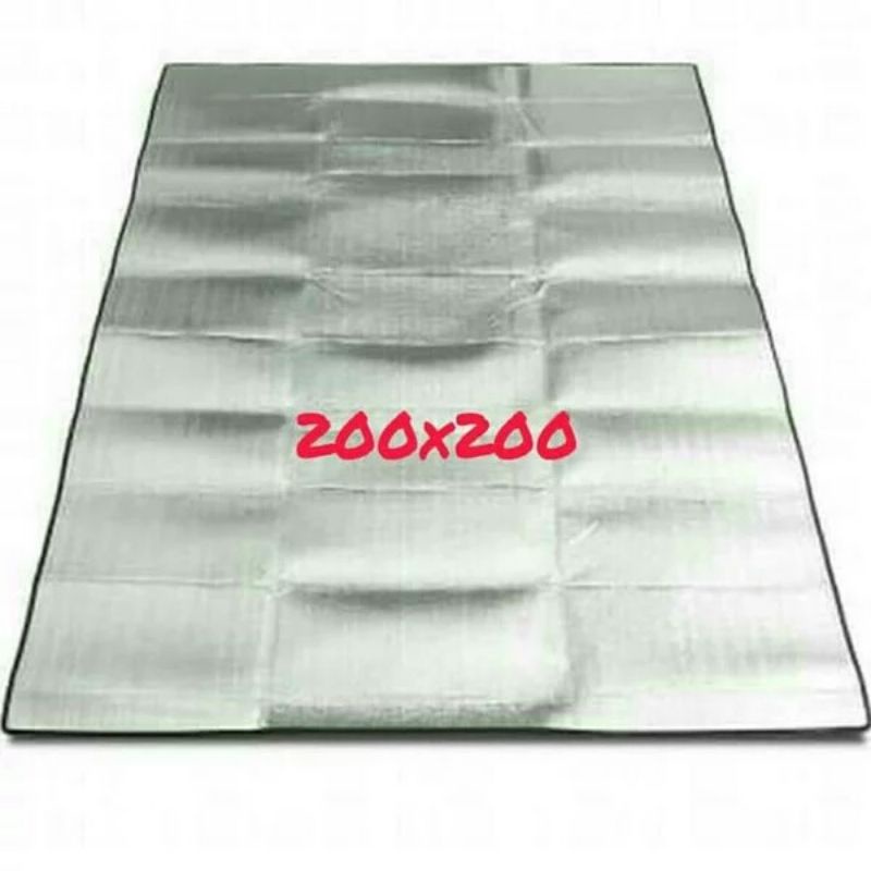 Matras camping gunung tenda alumunium foil besar 200x200 & 150x200