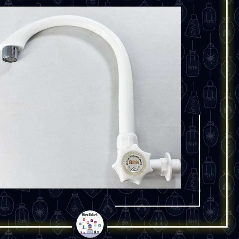❊ Kran Angsa Wastafel Air Cuci Piring Dapur Plastik PVC MALVIN ♩