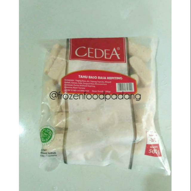 Jual Cedea Tahu Bakso Kepiting 500gr Khusus Sumbar Reguler Wajib