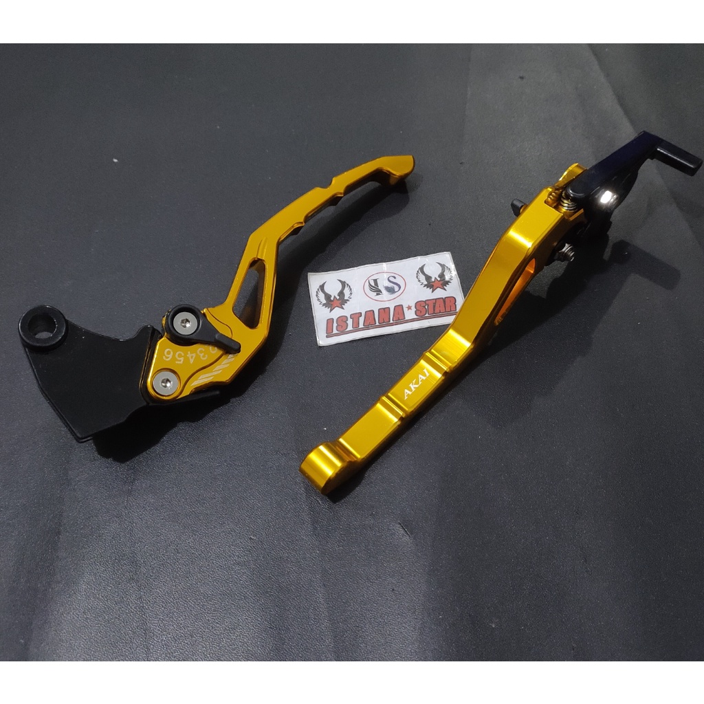 HANDLE CNC NINJA 250 FI-NINJA 250 KARBU-NINJA RR MONO-NINJA Z250- KLX 150 NINJA 300CC WARNA gold