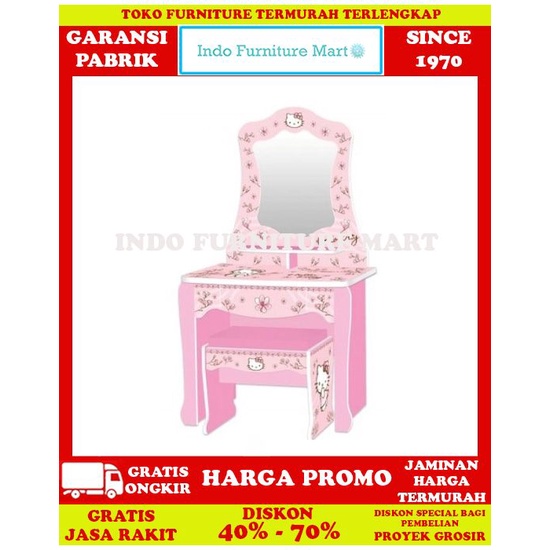 Meja Rias Anak Kea Panel Hello Kitty Dt Kt 8010 Ml