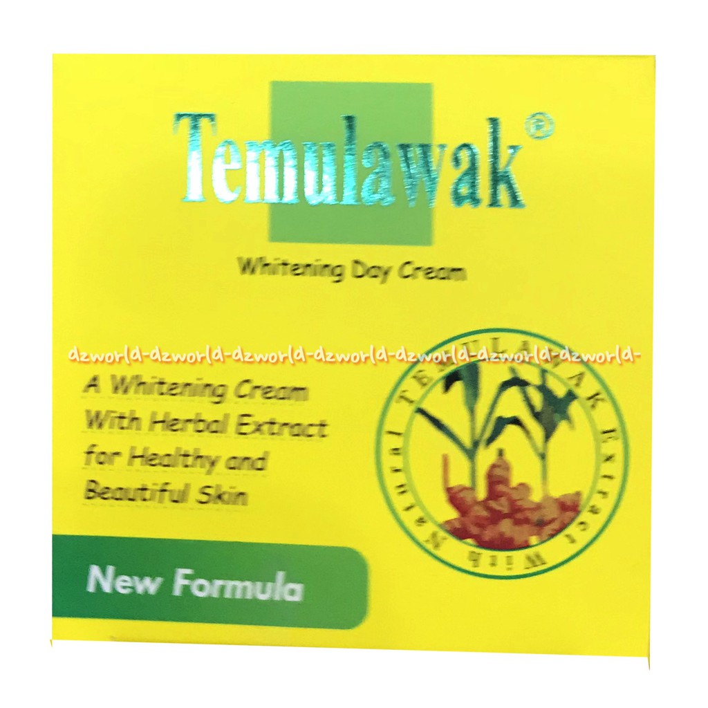 Temulawak Whitening Day Cream Krim Wajah 9gr Cream Siang Krim Temulawak