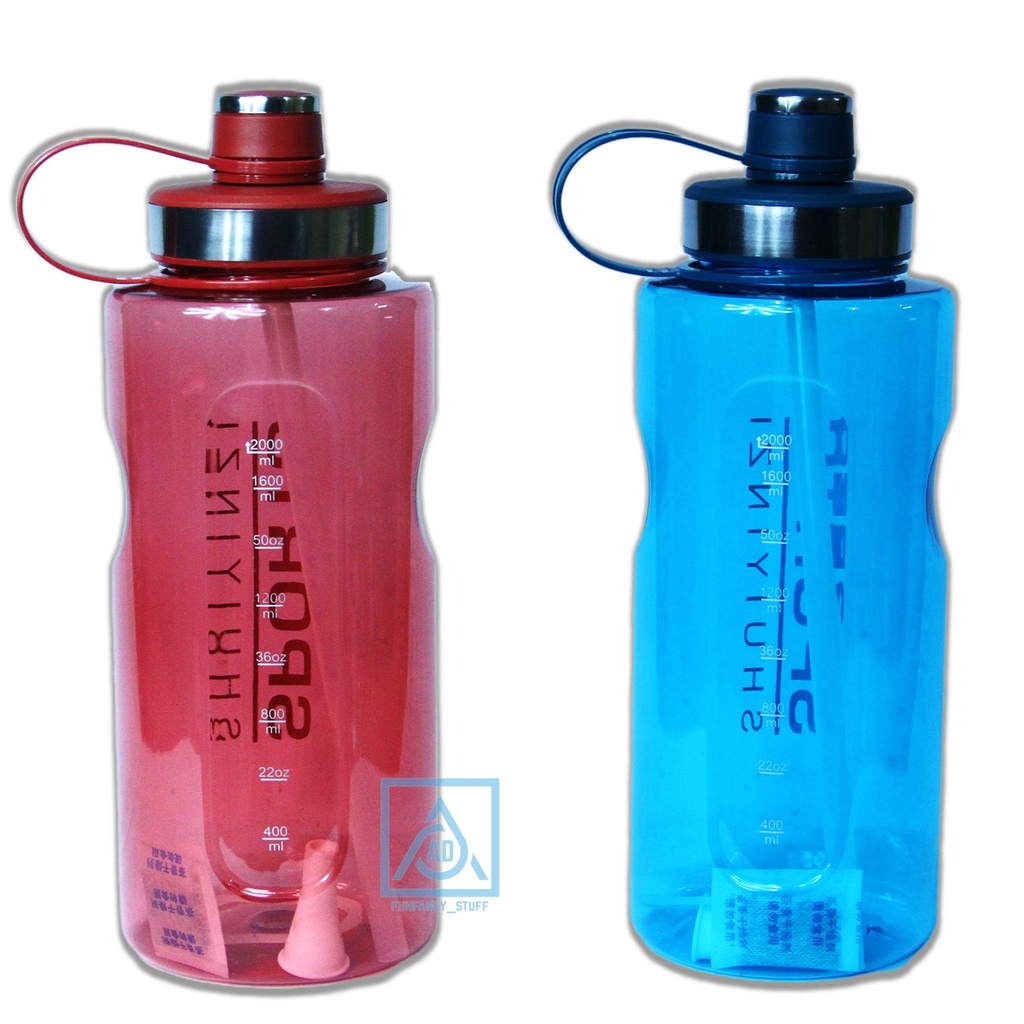 NEW BOTOL MINUM JUMBO 2000 ml BOTOL MINUM SPORT BARU 2 LITER 8851