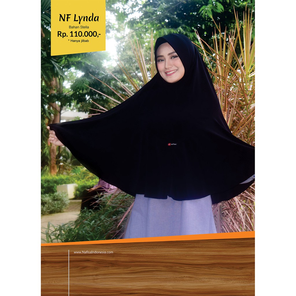 Fashion Muslim Wanita Khimar Hijab NF LYNDA NAFISA