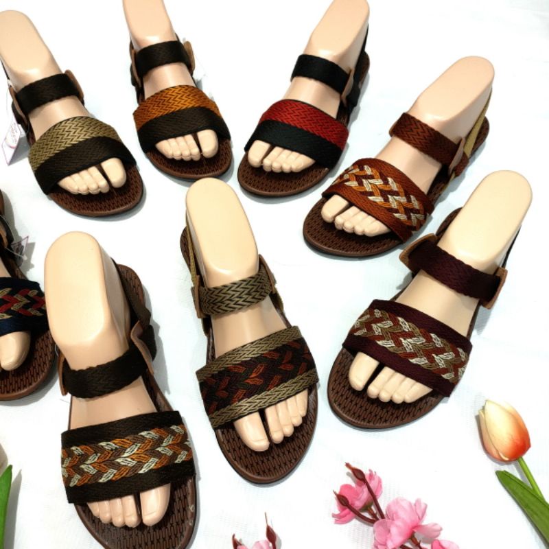 Sandal wanita Felonie DK 01 let elastis terbaru kekinian trendy murah