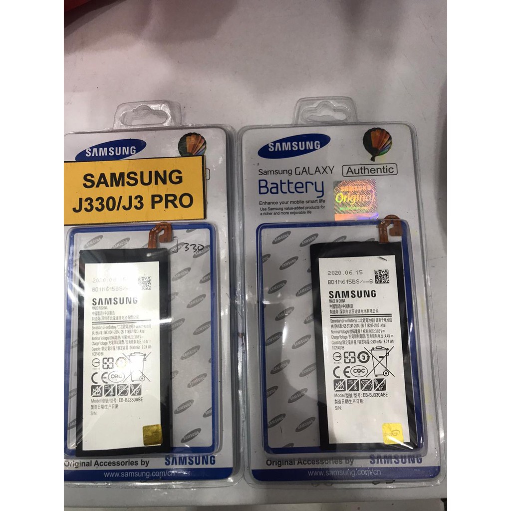 Baterai Samsung Galaxy J3 2017 J3 Pro J330 Original 100% Batre Batrai Battery HP Baterai Samsung Gal