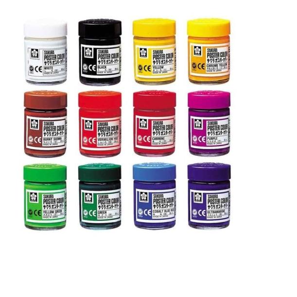 

✱ Cat - SAKURA POSTER COLOURS 30ML - Hitam ✵