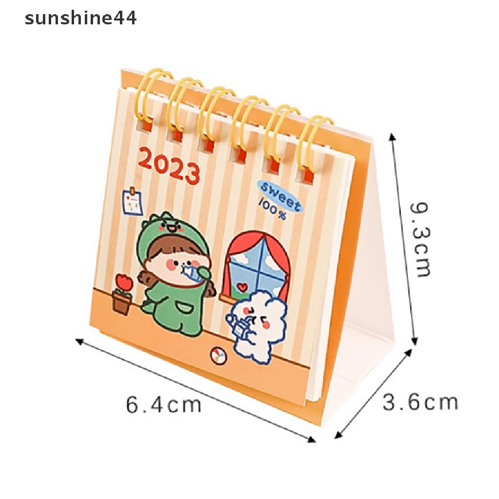 Sunshine 2023 Kalender Meja MIni Motif Kelinci / Anjing Lucu