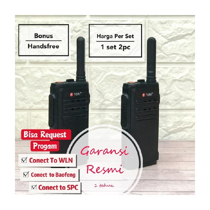 Unik Sepasang HT handy talky wt walkie talkie Toriphone TH 200 Tori TH200 Diskon