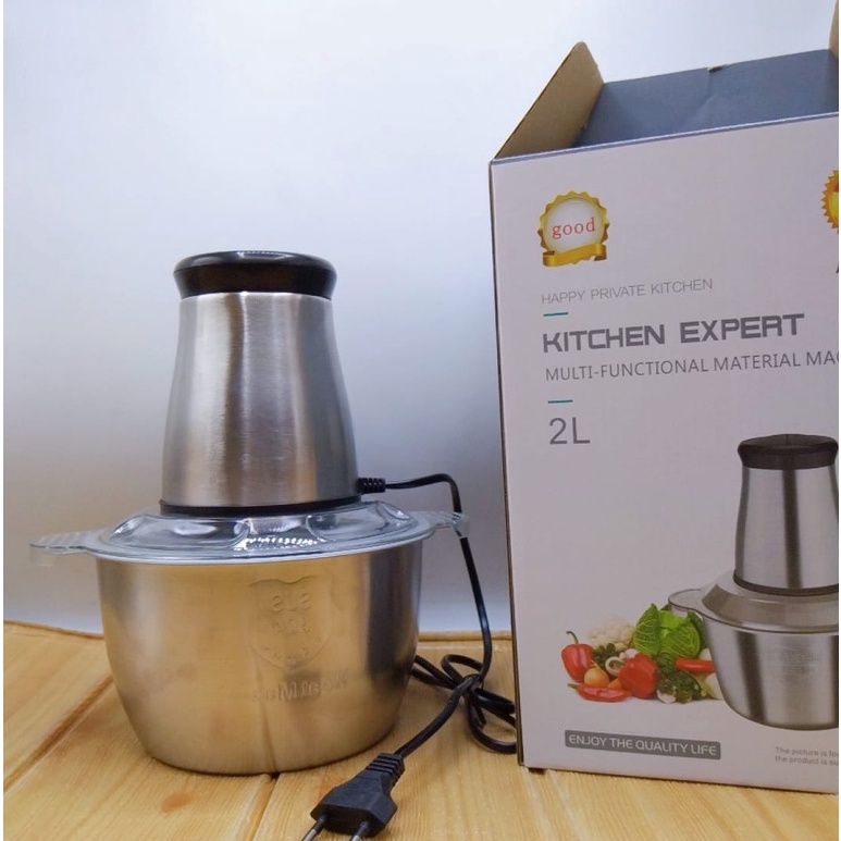 Blender Daging Stainless Steel Chooper SX 685 Penggiling Daging Meat Grinder Coper 2L