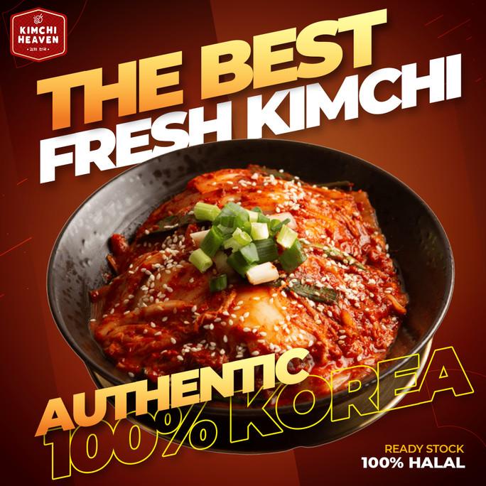 

PROMO Fresh Korean Kimchi Sawi Baechu Kimchi per 100g HALAL Authentic KTaste MURAH