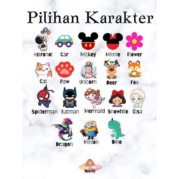 Nametag Anak Unik Pin Lucu Papan Nama Dada Akrilik Resin Custom Warna MAGNET PENITI