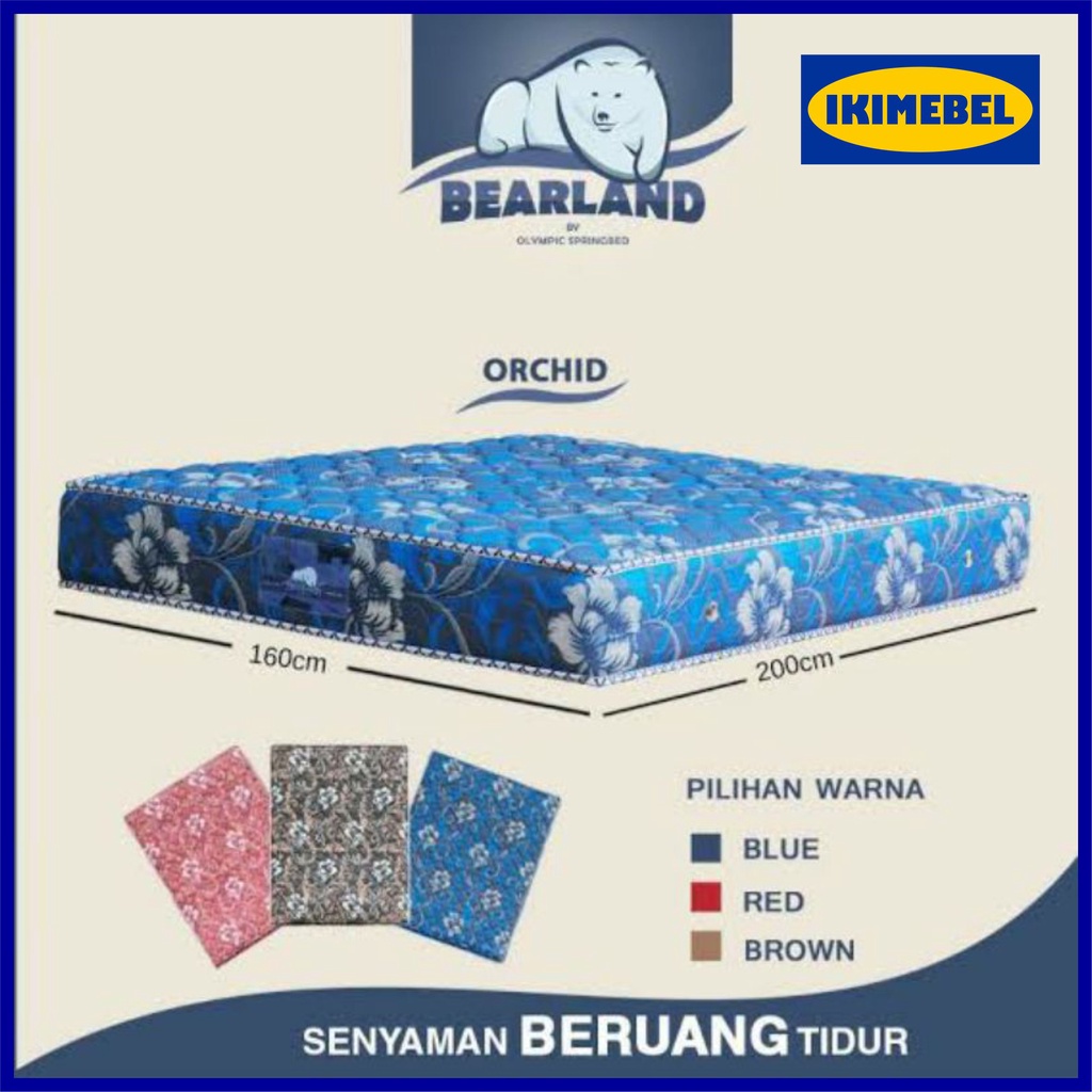 KASUR SPRING BED BEARLAND BY OLYMPIC MURAH UKURAN 160