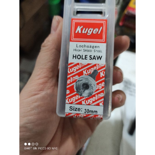 HOLE SAW BESI KUGEL HSS 30MM / MATA BOR LUBANG BESI HOLESAW KUGEL 30MM