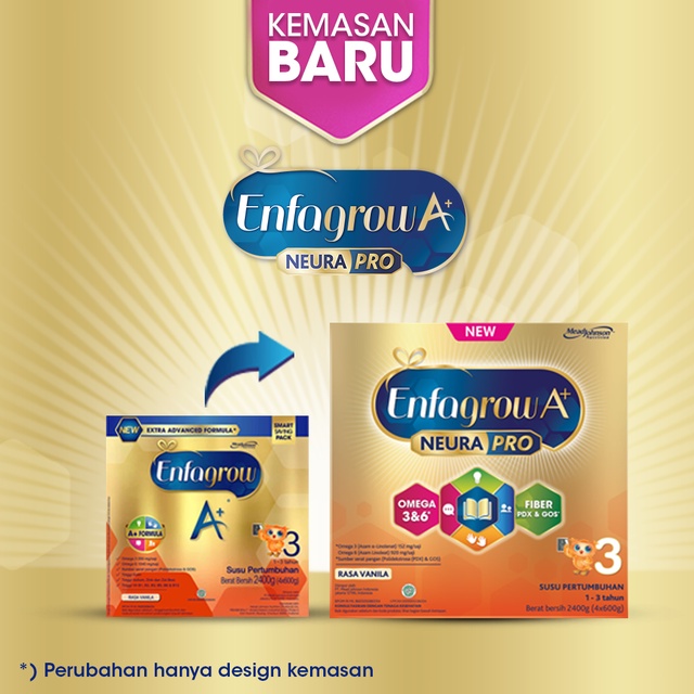 [Medan]-Enfagrow A+ 3 Vanila 2400 gr - Susu Formula Pertumbuhan Batita-[EXPIRY DATE:16-09-2022]-2