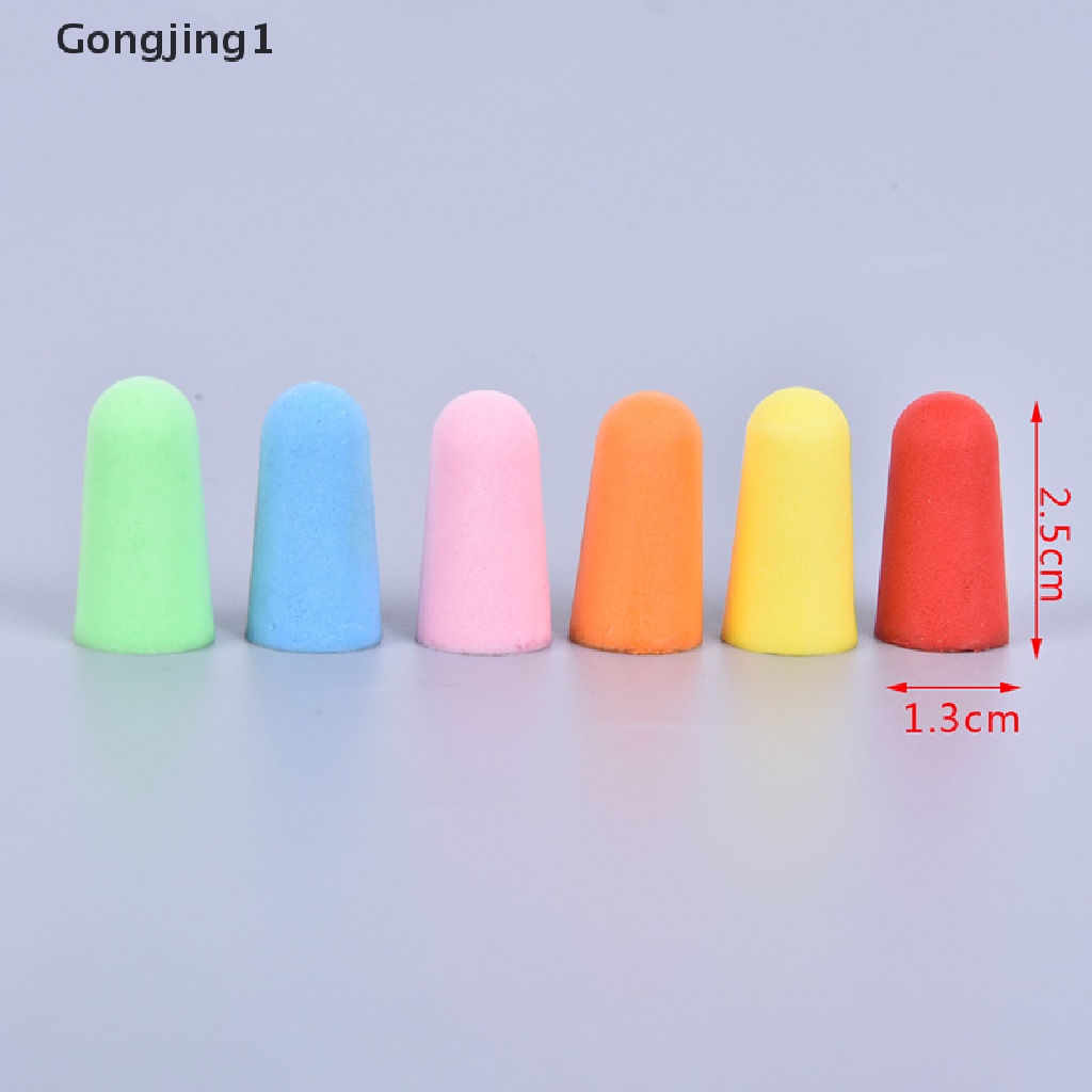 Gongjing 1 Pasang / 5 Pasang Earplugs Bahan Busa Untuk Berenang