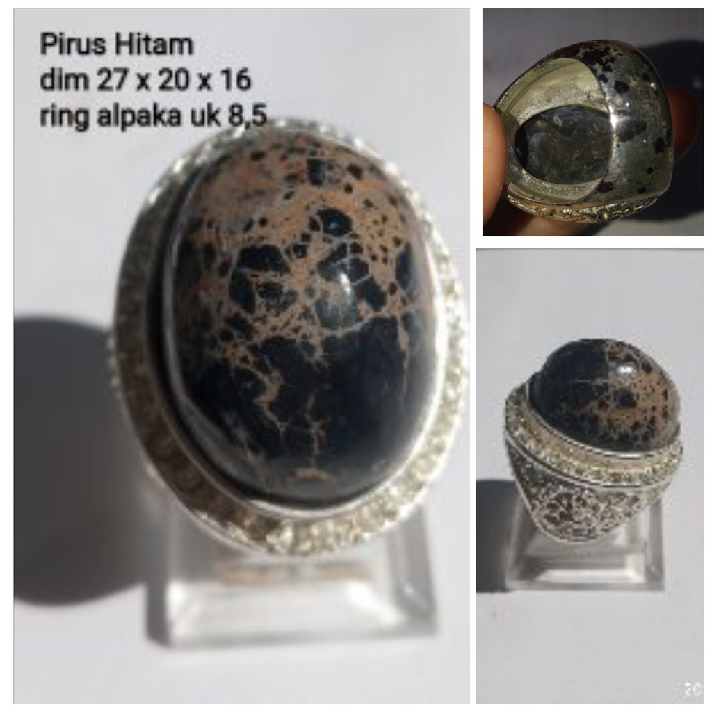 Cincin Batu Pirus Hitam 16