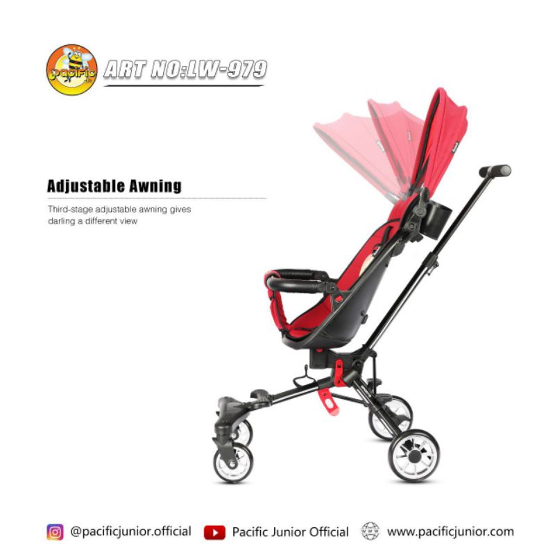 Magic Stroller Pacific Beban Max 30 kg Bisa Dilipat Lw979