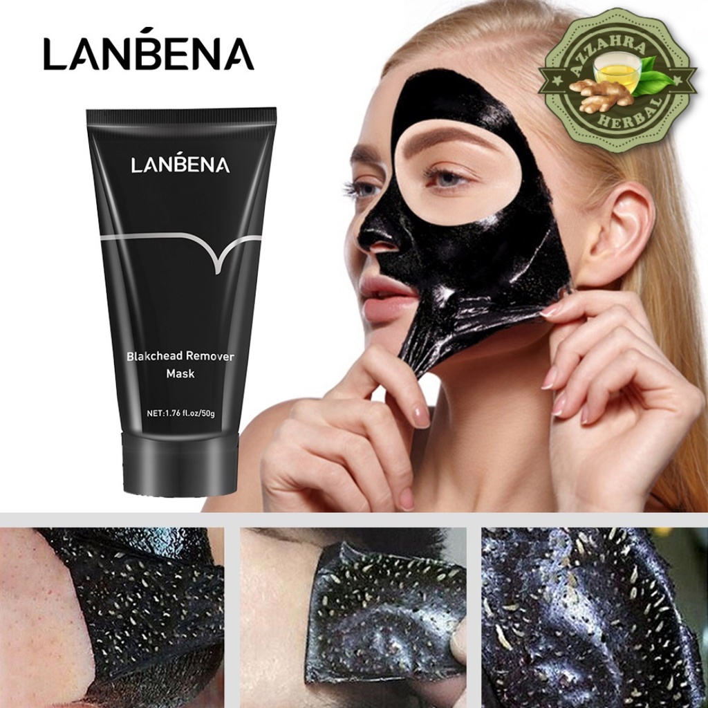 Masker Komedo Bamboo Charcoal Blackhead Remover Mask Clay Mask Masker Wajah Hidung - Pembersih Komedo LANBENA