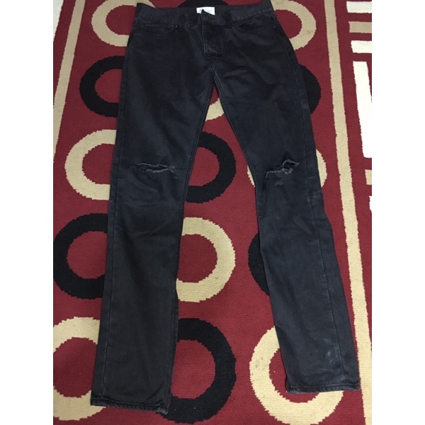 Fear of god ripped jeans second