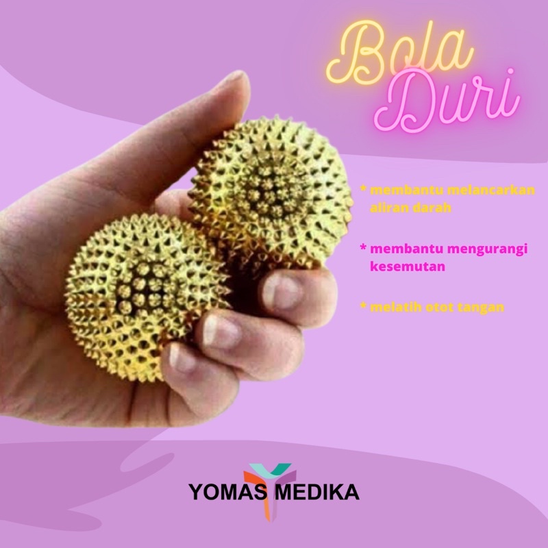 Bola Duri Magnet Terapi Akupuntur Refleksi Tangan Kecil