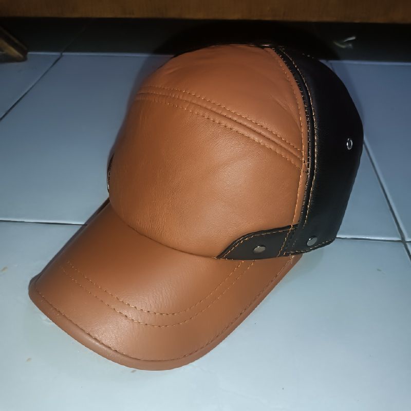 Topi kulit asli Garut pria model keren