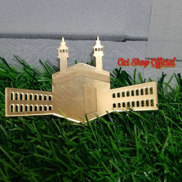 7,5X4,5cm Akrilik Ka'bah /akrilik ka'bah gold/akrilik ka'bah mahar kawin/mahar kawin ka'bah akrilik/