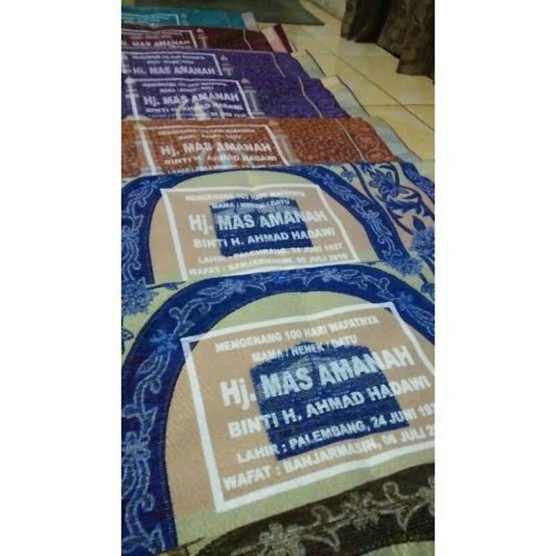 Jasa Sablon Sajadah Murah Untuk 40 100 1000 Hari Hasil Jelas Dan Cepat