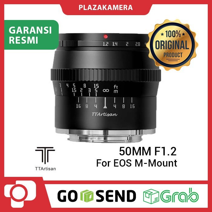 TTArtisans 50mm F1.2 For EOS M-Mount Black Lensa Fix Manual