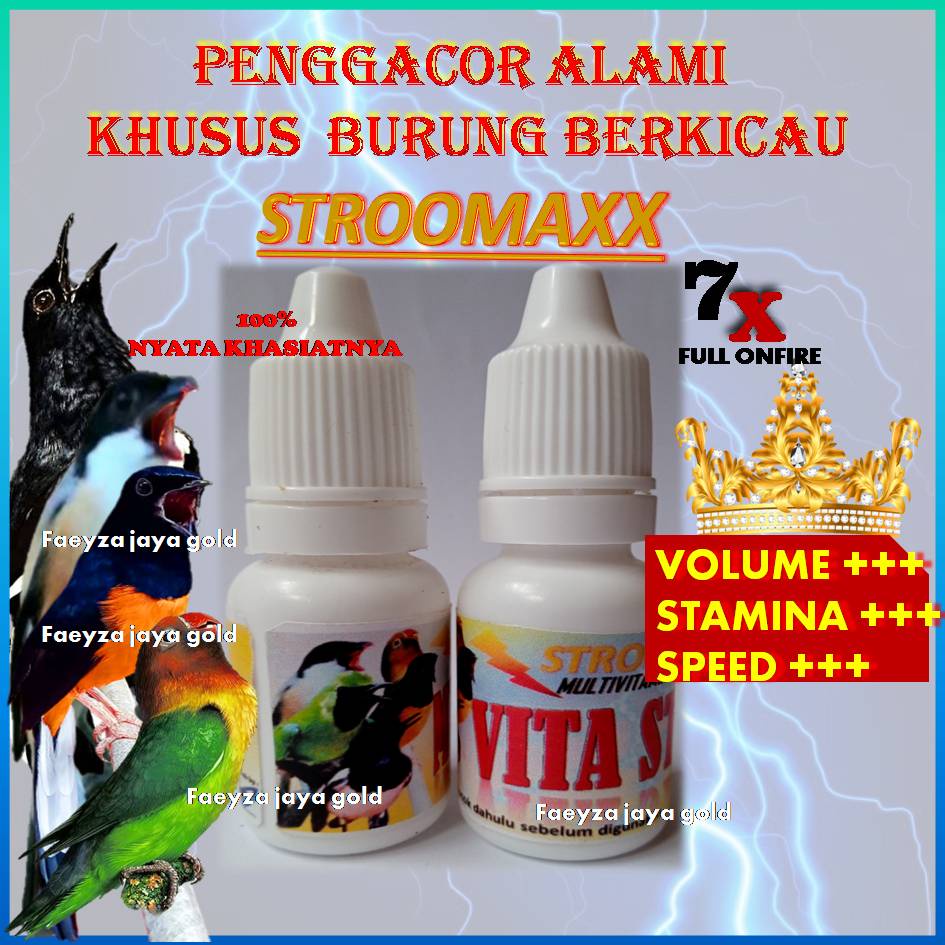 VITAMIN METABOLIS DOPING BURUNG LOMBA METABOLISME METAB OIL STROOMAXX BURUNG KACER CUCAK HIJAU TRUCU