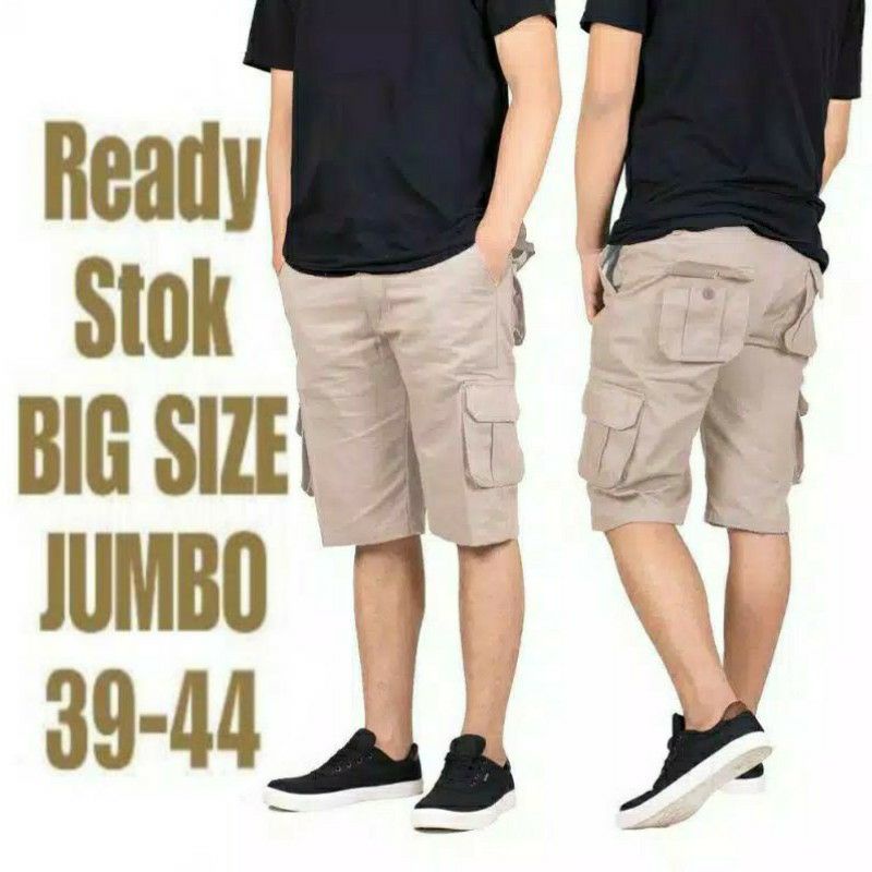 REAL BIGSIZE 28-44 CELANA PENDEK KARGO PRIA DEWASA