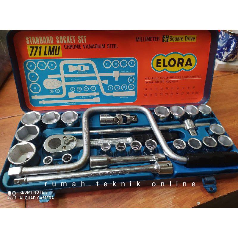 ELORA kunci sock set 1/2" - socket wrench set 26 pcs made in germany