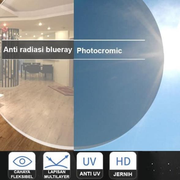 ◙ LENSA ABR PGX/ Anti Radiasi Blue Ray + Photocromic 2IN1/Minus/plus ❋