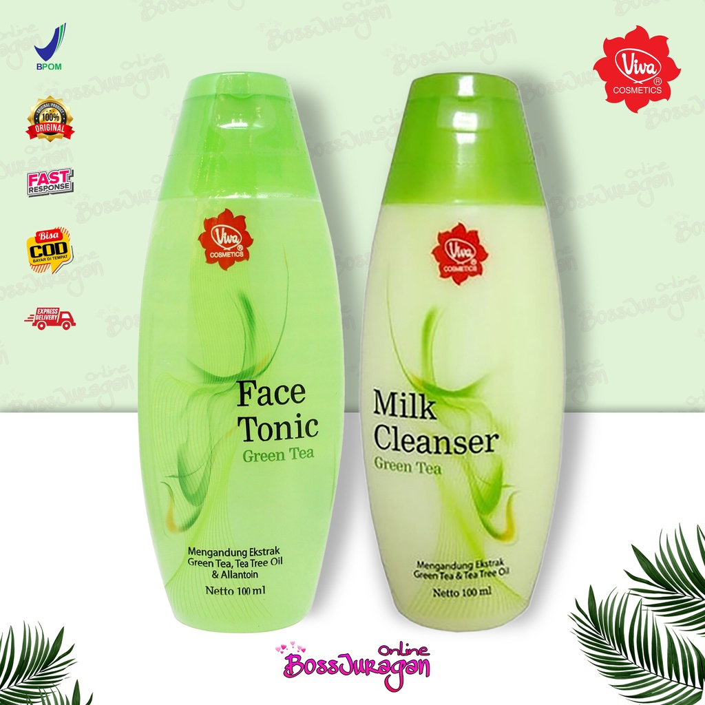 (BOSS) VIVA Skincare Series - Viva Face Tonic | Viva Milk cleanser | Viva Air mawar - 100ml