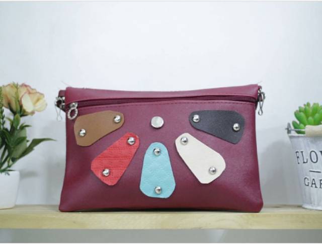 TERMURAH! SLING FAN BAG WARNA HITAM MOCCA MAROON