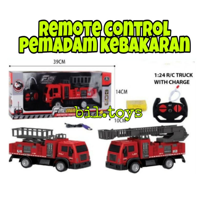 MAINAN ANAK LAKI LAKI MOBIL REMOT KONTROL RC PEMADAM REMOT CONTROL PEMADAM BATERAI CHARGE MURAH