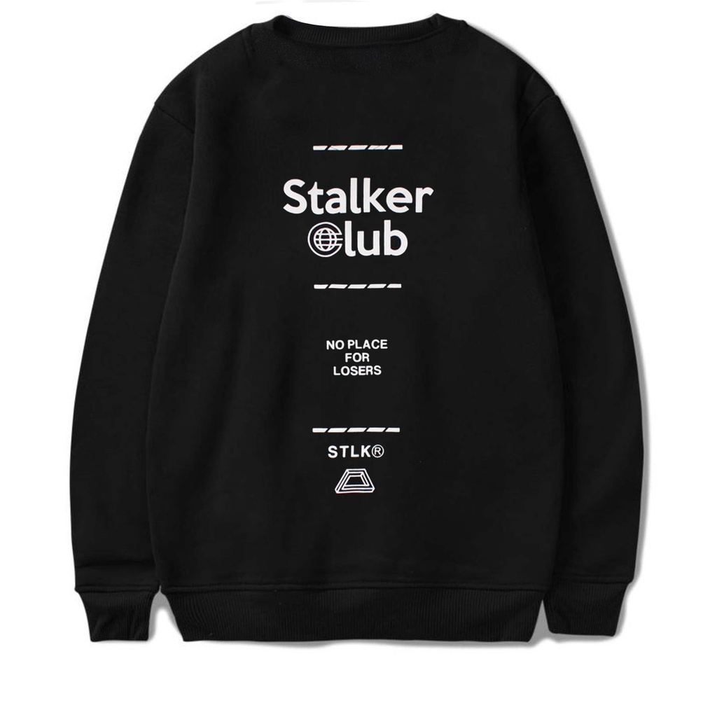 Stalker Sweater Crewneck - No Place For The Loser Hitam