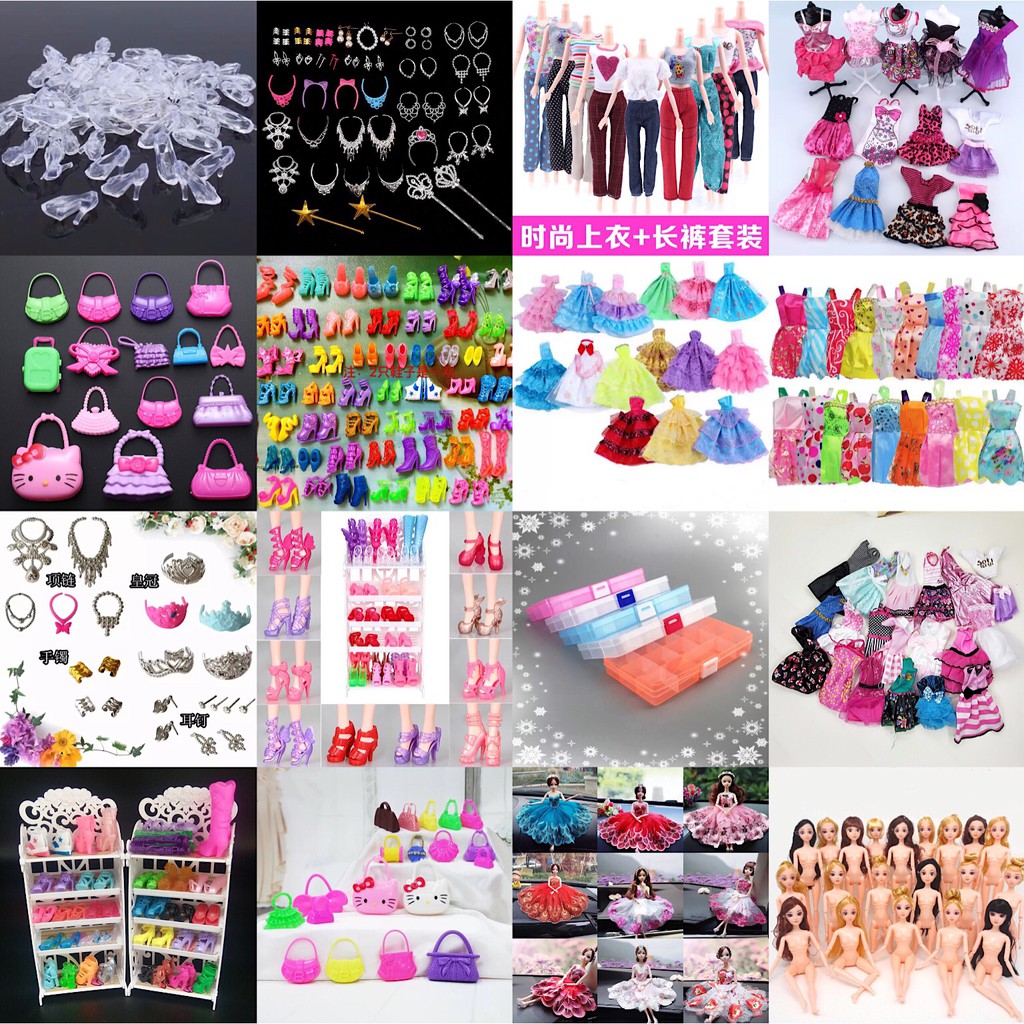 Fu Hua Pakaian Boneka Barbie Fashion Sepatu Casual Ragam