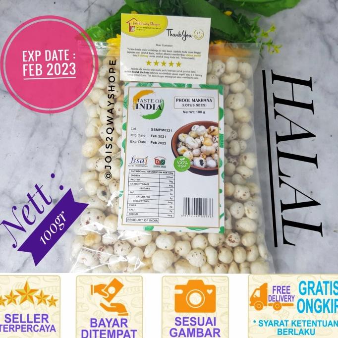 

Biji Teratai 100gr / Taste Of India Phool Makhana 100gr / Lotus Seed
