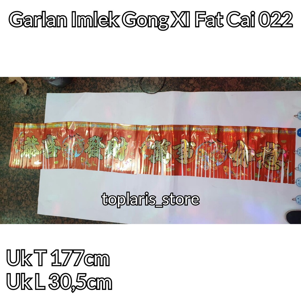 Garlan Dekorasi Imlek Bludru 025