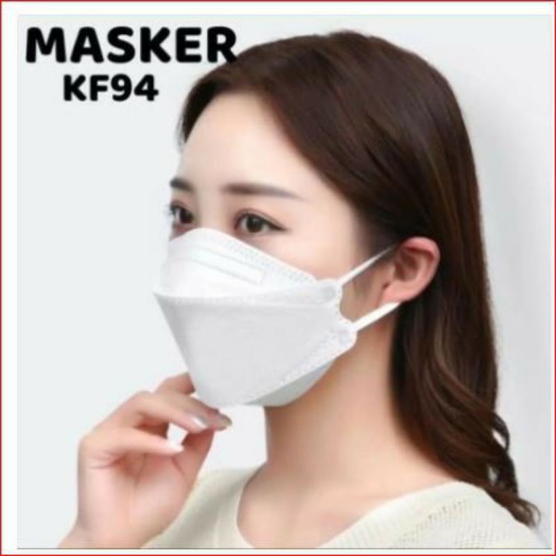 Masker KF94 Putih 4 lapis masker murah Isi 10 pcs